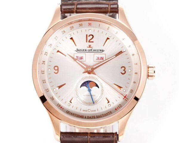 Jaeger-LeCoultre Master Calendar Moon Phase Automatic Watch 40mm Genuine Leather Strap - 2