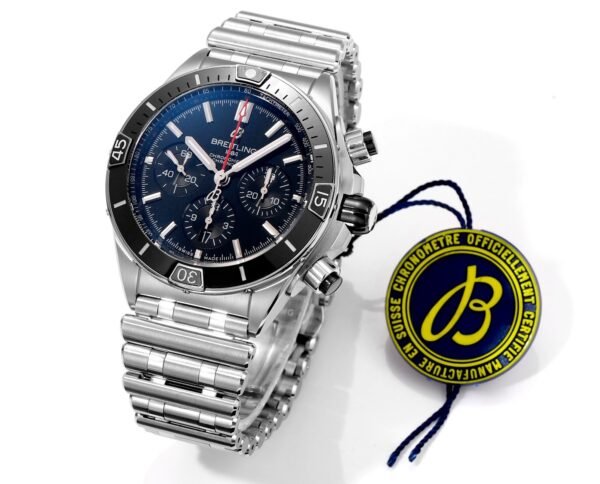 BREITLING Chronomat 44mm Automatic Chronograph Watch, BLS Factory Ceramic Bezel Timepiece - 2