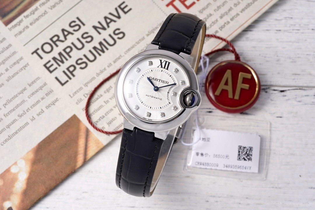 Cartier Ballon Bleu AF Upgraded 33mm Women Automatic Wristwatch