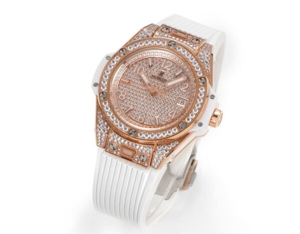 Hublot Big Bang One Click Full Paved Diamond 39mm Automatic Ladies Watch - 2