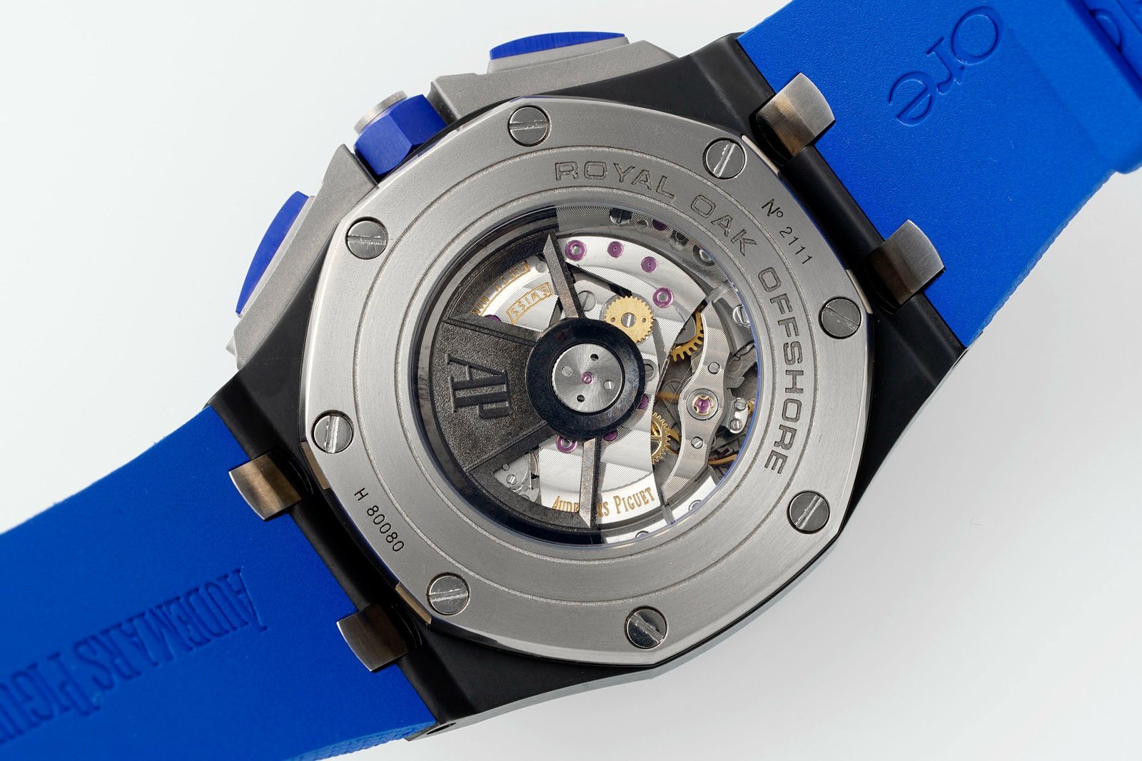 Audemars Piguet Ceramic Chronograph 44mm Sports Watch Rubber Strap
