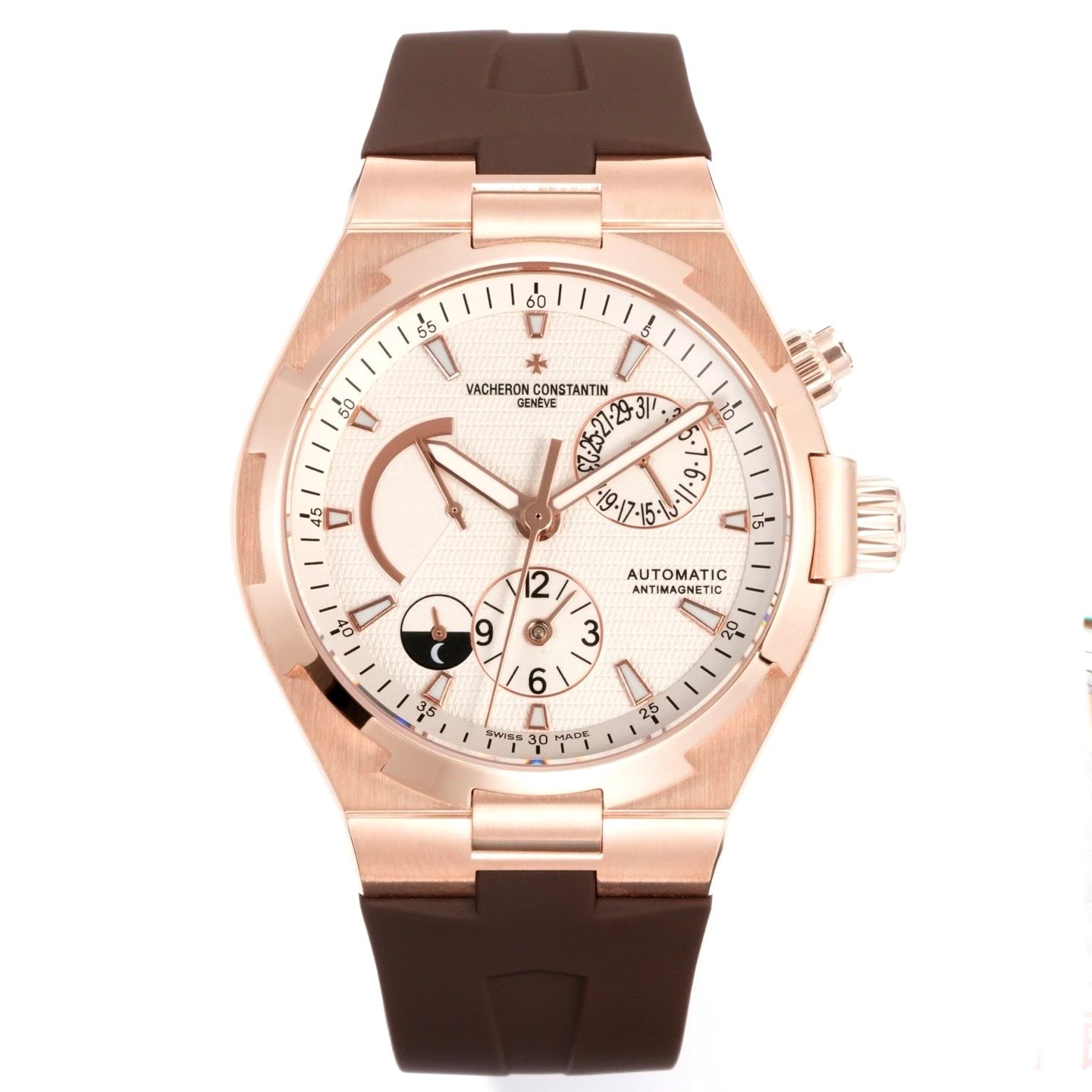 Vacheron Constantin Overseas RW4 Multifunctional Mechanical Watch, 42mm Stainless Steel Casual Business Gentleman Wristwatch