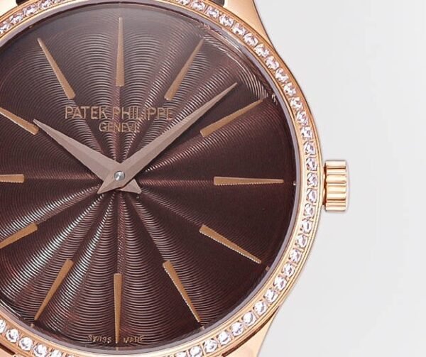 Patek Philippe Calatrava Ladies Watch 35mm | Slim Cal.240 Automatic Guilloché Dial Watch - 2