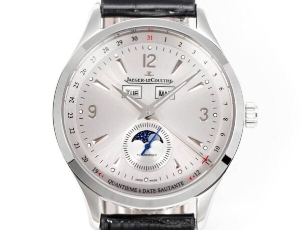 Jaeger-LeCoultre Master Calendar Moon Phase Automatic Watch 40mm Genuine Leather Strap - 2