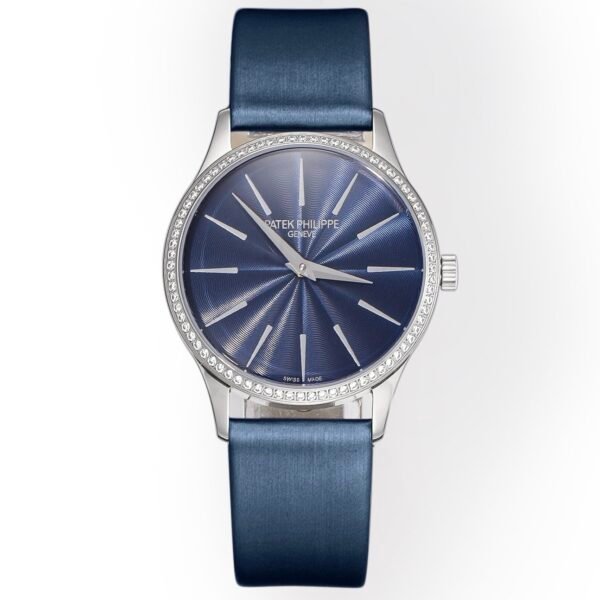 Patek Philippe Calatrava Ladies Watch 35mm | Slim Cal.240 Automatic Guilloché Dial Watch