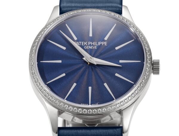 Patek Philippe Calatrava Ladies Watch 35mm | Slim Cal.240 Automatic Guilloché Dial Watch - 2