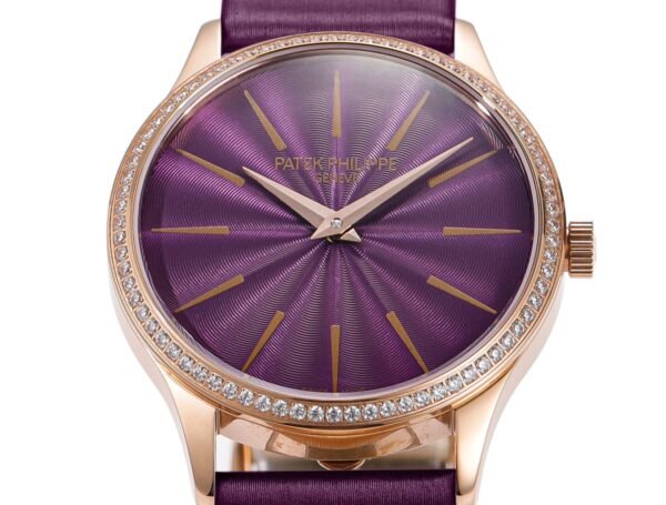 Patek Philippe Calatrava Ladies Watch 35mm | Slim Cal.240 Automatic Guilloché Dial Watch - 2