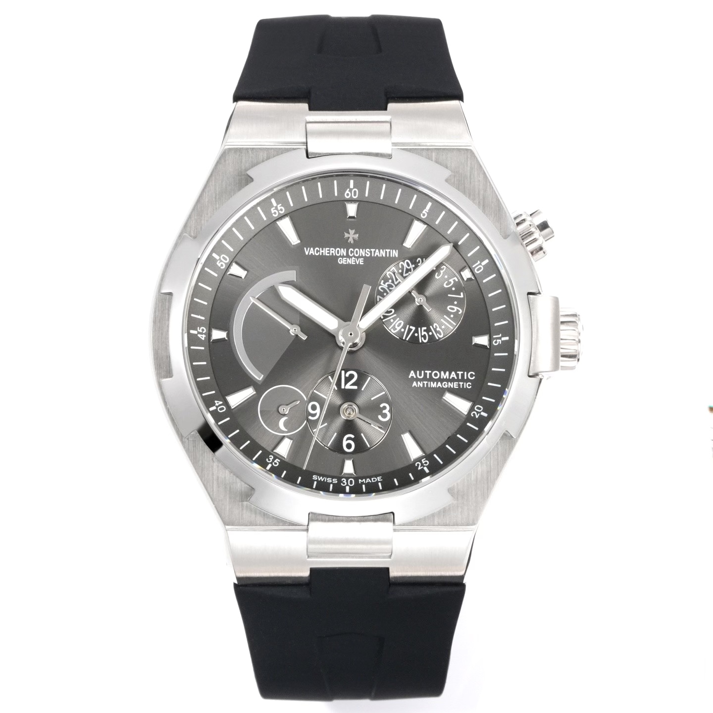 Vacheron Constantin Overseas RW4 Multifunctional Mechanical Watch, 42mm Stainless Steel Casual Business Gentleman Wristwatch