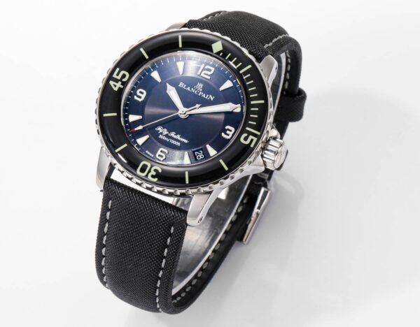 Blancpain Fifty Fathoms 45mm Automatic Diver Watch | Canvas Strap - 2