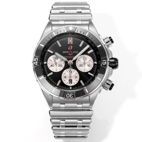 BREITLING Chronomat 44mm Automatic Chronograph Watch, BLS Factory Ceramic Bezel Timepiece