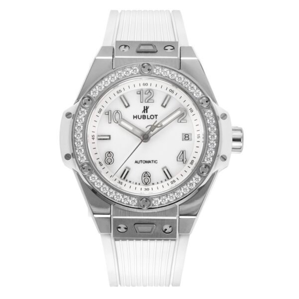 Hublot Big Bang 39mm Steel Diamond Bezel Automatic Ladies Watch