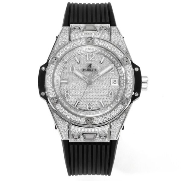 Hublot Big Bang One Click Full Paved Diamond 39mm Automatic Ladies Watch