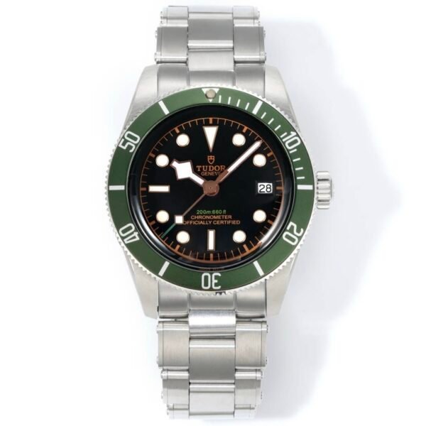 Tudor Black Bay GMT Automatic Diver Watch 41mm, Domed Sapphire Crystal, Rivet Stainless Steel Bracelet, Multiple Ceramic Bezel Color Options