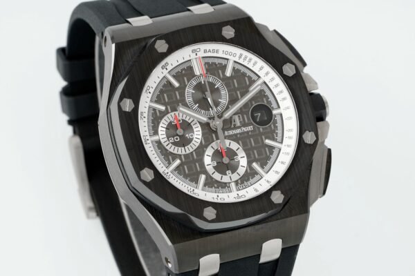 Audemars Piguet Ceramic Chronograph 44mm Sports Watch Rubber Strap - 2