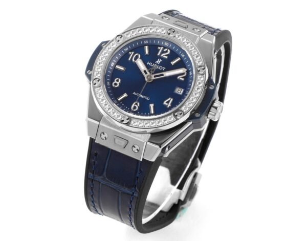 Hublot Big Bang 39mm Steel Diamond Bezel Automatic Ladies Watch - 2