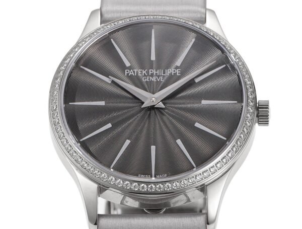 Patek Philippe Calatrava Ladies Watch 35mm | Slim Cal.240 Automatic Guilloché Dial Watch - 2