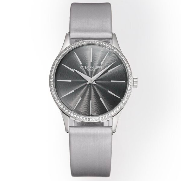 Patek Philippe Calatrava Ladies Watch 35mm | Slim Cal.240 Automatic Guilloché Dial Watch