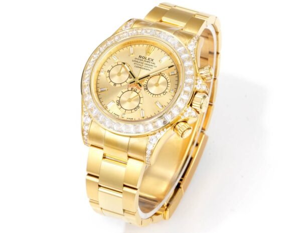 Rolex Cosmograph Daytona 40mm N+ Factory V2 Weighted Baguette Bezel Automatic Watch - 2