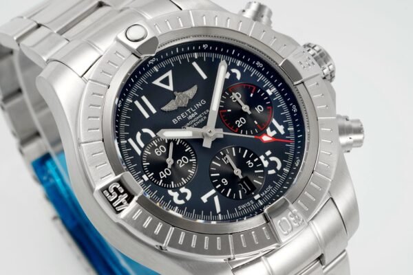 BREITLING Avenger B01 Chronograph 45mm Pilot Watch | BLS Factory Cal.B01 Modified Movement - 2