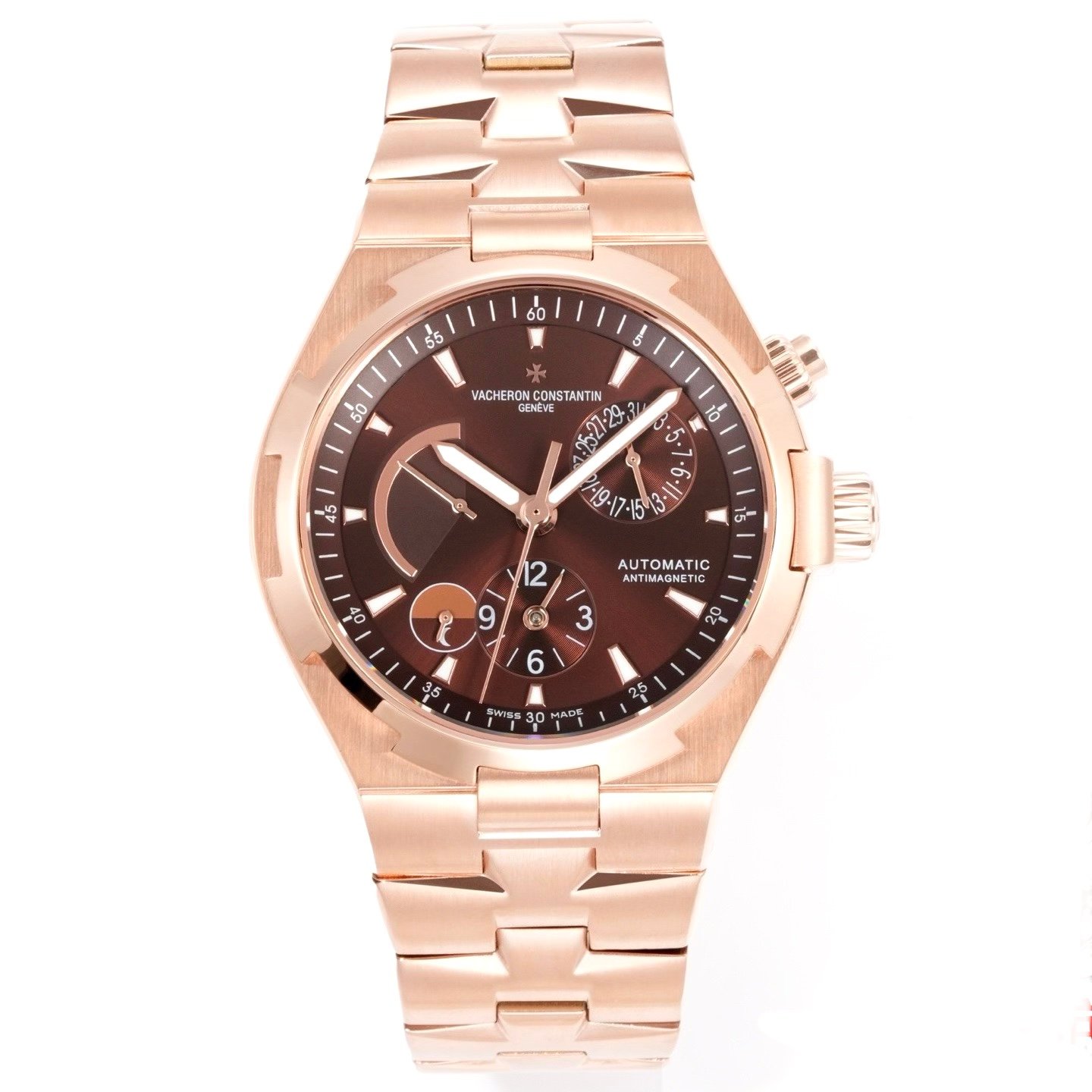 Vacheron Constantin Overseas RW4 Multifunctional Mechanical Watch, 42mm Stainless Steel Casual Business Gentleman Wristwatch