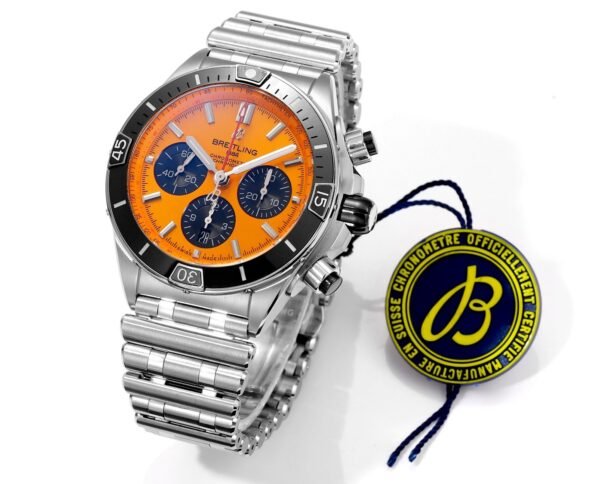 BREITLING Chronomat 44mm Automatic Chronograph Watch, BLS Factory Ceramic Bezel Timepiece - 2