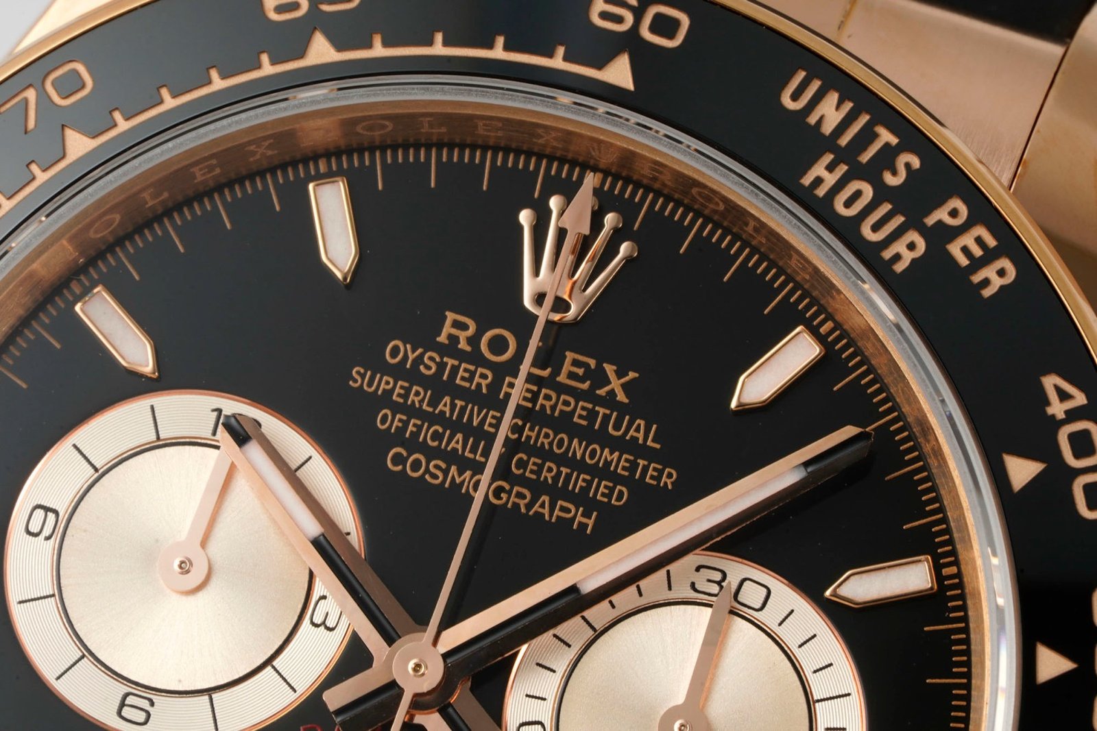 Rolex Cosmograph Daytona 18K Gold Plated Automatic Chronograph Watch Rubber Strap