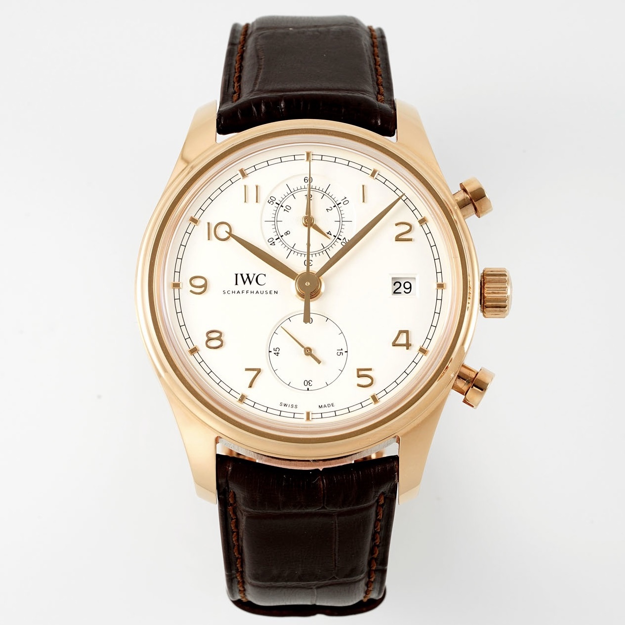 IWC Da Vinci Chronograph Watch 42mm | Modified Cal.89361 Integrated Movement Full Working Functions