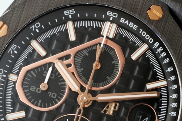 Audemars Piguet Ceramic Chronograph 44mm Sports Watch Rubber Strap - 2