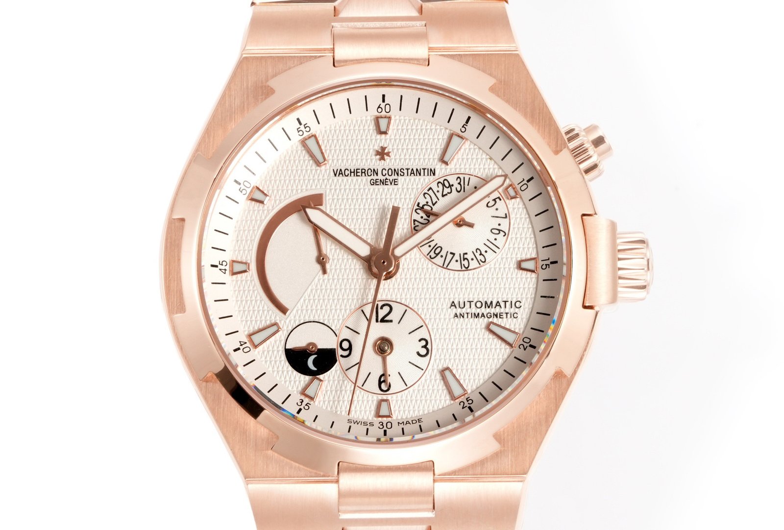 Vacheron Constantin Overseas RW4 Multifunctional Mechanical Watch, 42mm Stainless Steel Casual Business Gentleman Wristwatch