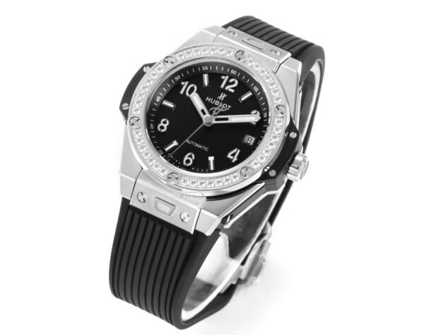 Hublot Big Bang 39mm Steel Diamond Bezel Automatic Ladies Watch - 2