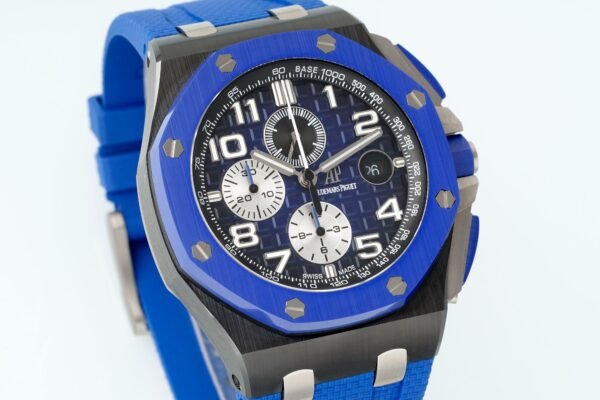 Audemars Piguet Ceramic Chronograph 44mm Sports Watch Rubber Strap - 2