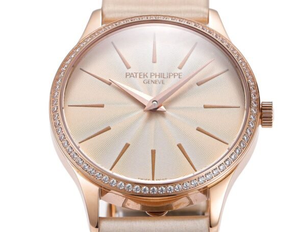 Patek Philippe Calatrava Ladies Watch 35mm | Slim Cal.240 Automatic Guilloché Dial Watch - 2