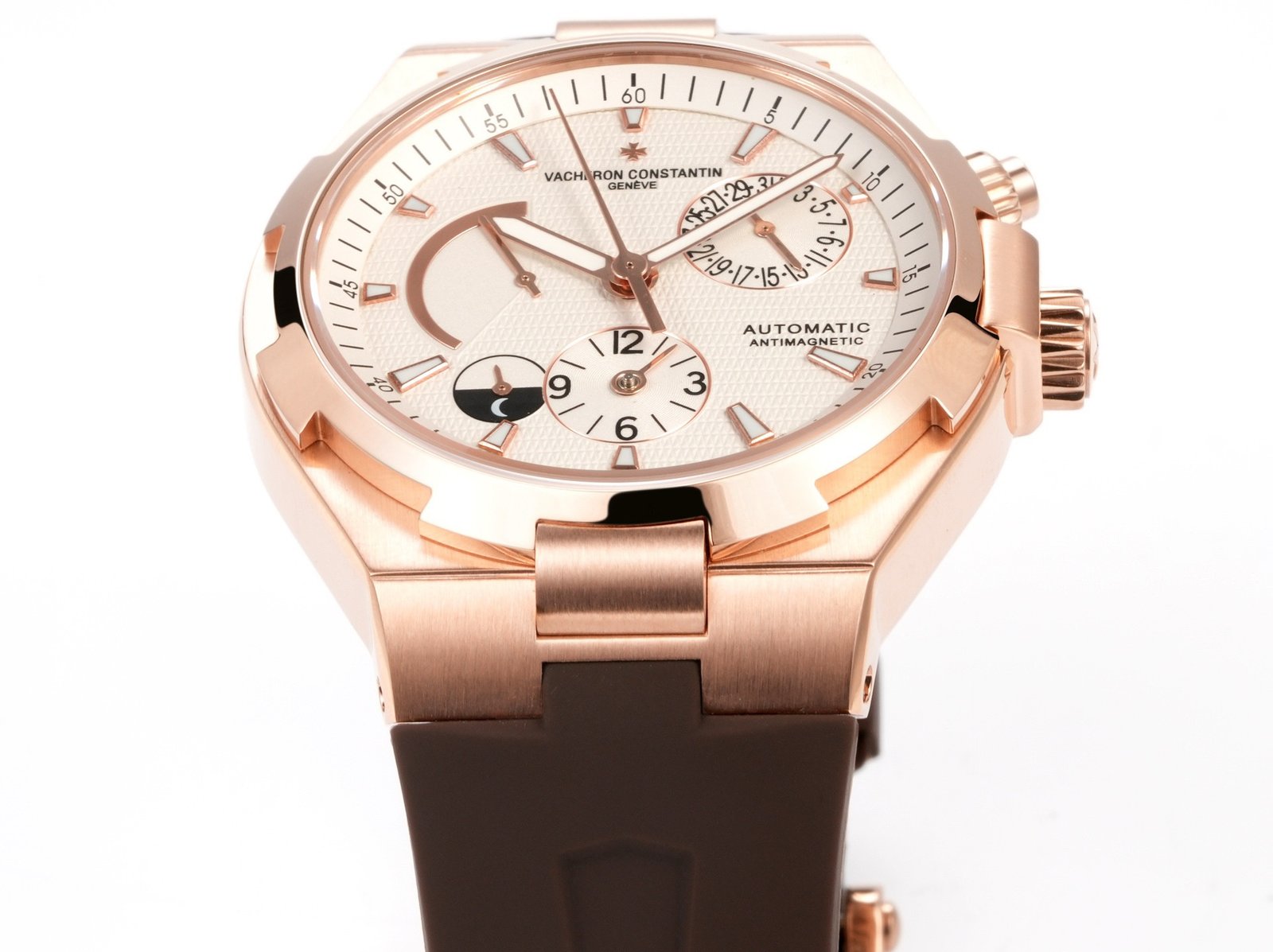 Vacheron Constantin Overseas RW4 Multifunctional Mechanical Watch, 42mm Stainless Steel Casual Business Gentleman Wristwatch