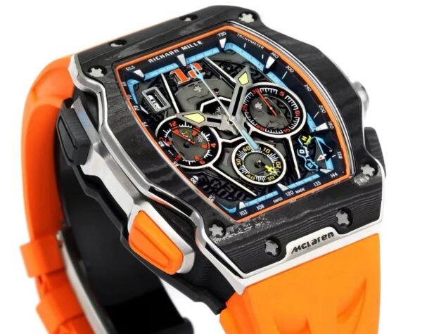 Richard Mille RM 65-01 McLaren W1 Automatic Chronograph Watch, Carbon TPT & Grade 5 Titanium Case - 2