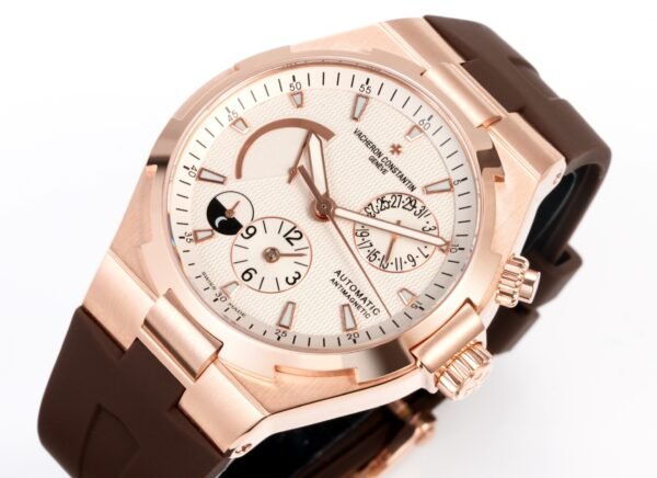 Vacheron Constantin Overseas RW4 Multifunctional Mechanical Watch, 42mm Stainless Steel Casual Business Gentleman Wristwatch - 2