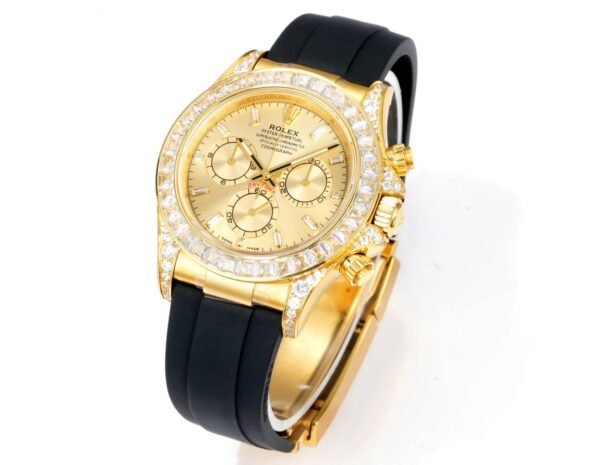 Rolex Cosmograph Daytona 40mm N+ Factory V2 Weighted Baguette Bezel Automatic Watch - 2