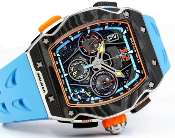 Richard Mille RM 65-01 McLaren W1 Automatic Chronograph Watch, Carbon TPT & Grade 5 Titanium Case - 2