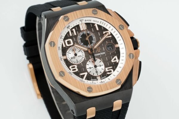 Audemars Piguet Ceramic Chronograph 44mm Sports Watch Rubber Strap - 2
