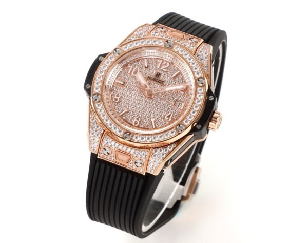Hublot Big Bang One Click Full Paved Diamond 39mm Automatic Ladies Watch - 2