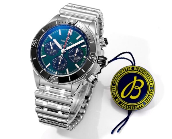 BREITLING Chronomat 44mm Automatic Chronograph Watch, BLS Factory Ceramic Bezel Timepiece - 2
